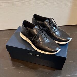 Cole Haan Women’s Black and White Oxford Shoes